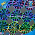 Anti-counterfeiting metalic golden 3d laser custom hologram sticker